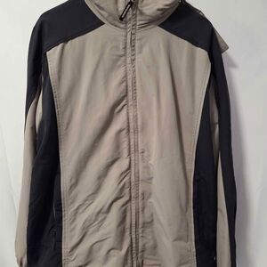 Woolrich Hooded Jacket Tan and Black